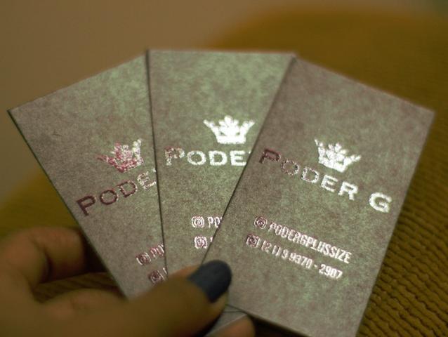 Cartão de visitas Verniz Localizado