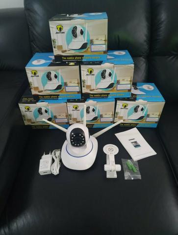 Câmeras para segurança via Wi-Fi, visão noturna e gira 360°