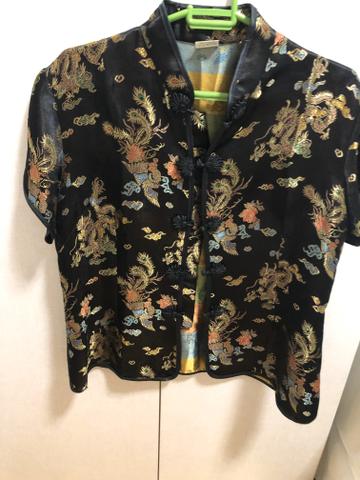 Blusa de seda japonesa