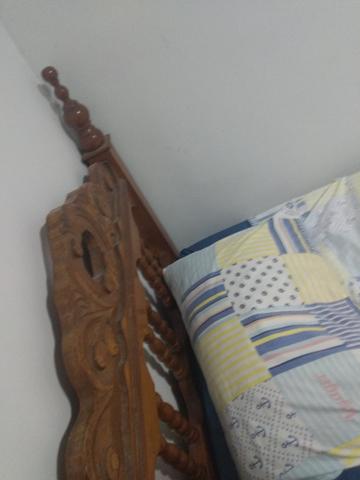 Cama de solteiro de madeira - Foto 3
