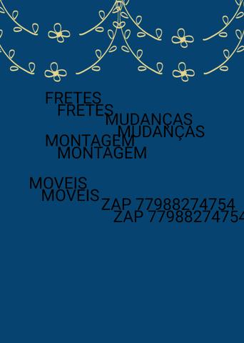 Faço fretes mudanças e montagem de móveis