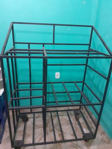 Suporte para garrafa e carvão - Foto 2