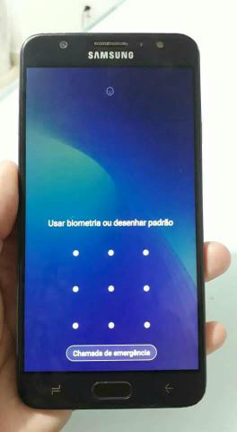J7 prime 2 desbloqueio facial 32gb flash frontal aceito cartão - Foto 6