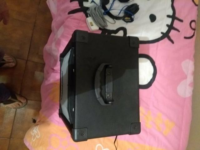 Vendo caixa de som Com entrada USB,Bluetooth microfone novinha pouco uso - Foto 3