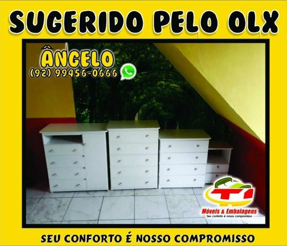 Cômoda 4gavetas diversas formas - Foto 4