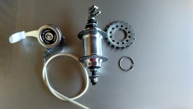 Cubo Shimano + alavanca tipo Caloi fórmula c3 - Foto 3