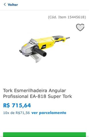 Esmerilhadeira Profissional Angular 7? Super Tork EA 818 - Foto 3