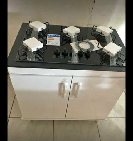 Fogão cooktop 5 chamas c/balcão! - Foto 2