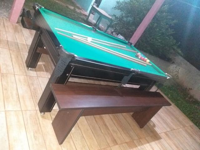 Mesa Tentação Faça o Pedido | Mesa Tabaco | Tecido Verde |LSWV7356 - Foto 2