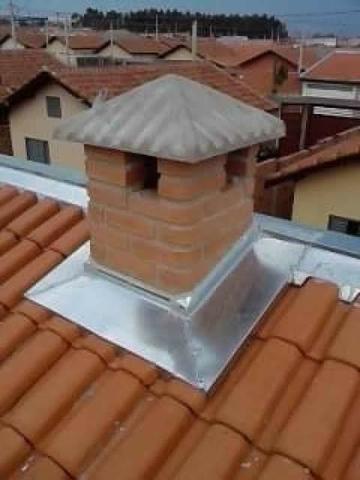 Chapéu ondulado para churrasqueira
