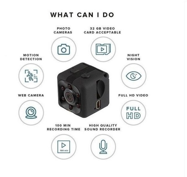 Micro Câmera Espiã Sq11 Sensor De Movimento E Visão Noturna - Foto 5