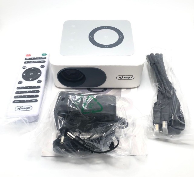 Projetor 2300 Lumens Led Full Hd 1080p Hdmi / Vga / USB / SD Knup KP-Pj003 Novo na Caixa