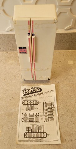 Brinquedo Geladeira Barbie Mattel 1978 c manual original - Foto 6