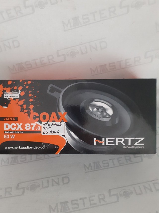 Par de alto falante. Hertz.  DCX 87.3. Italiano. 3,5". 60RMS.  Garantia. Novo. Instalado.  - Foto 2