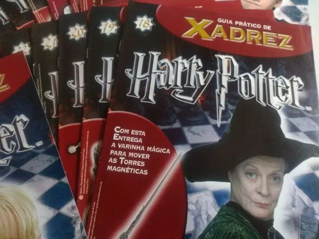 Kit 3 Guias Práticos do Xadrez Harry Potter Planeta Deagostini