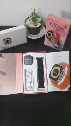 Smartwatch HW68 Ultra Mini 41mm - Preto e Prata - Foto 2