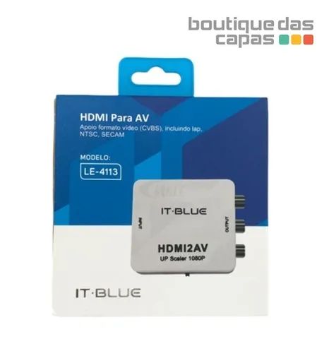 Adaptador conversor HDMI(entrada) x RCA(saida) hdmi x av / rca it-blue LE-4113 - Foto 4