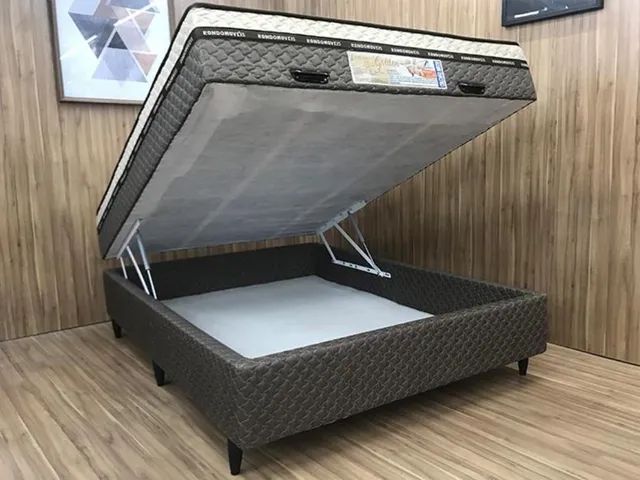 Cama box Baú Golden Light Casal  fl6 - Foto 2