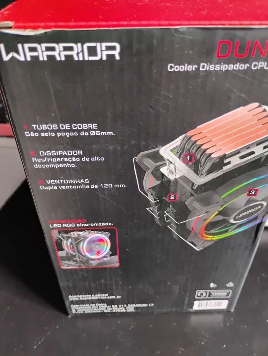 Cooler para CPU Duncan Warrior GA186 - RGB - Foto 2