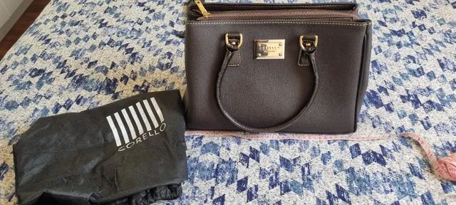 bolsa nunca usada de couro 2 alças corello - Foto 3