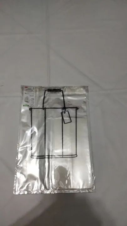 Kit com 2 sacolas transparentes de mão Daiso - Foto 4
