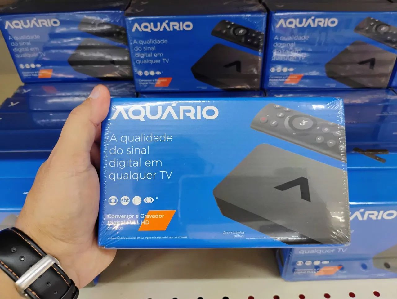 Conversor Digital Full HD Aquário - Assista TV Digital em qualquer TV!