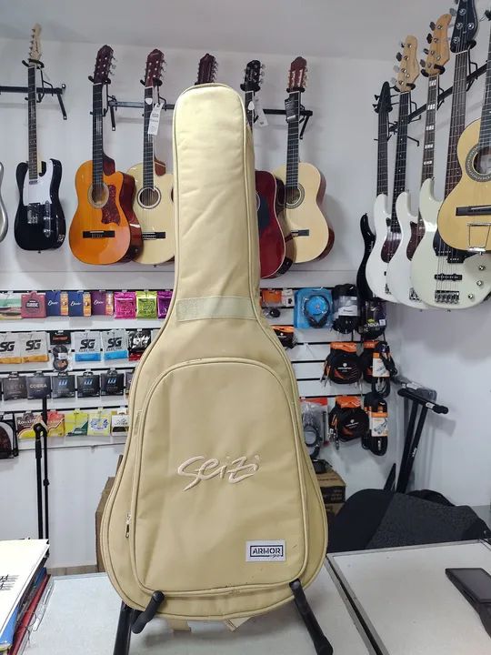 Violão Seizi Baby Tokio Canhoto Eletroacústico  - Foto 4