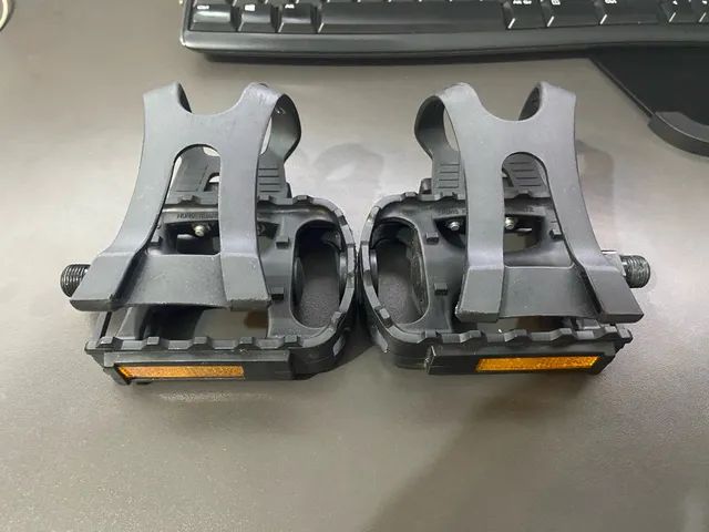 Pedais genéricos de bike com gaiola - Foto 4