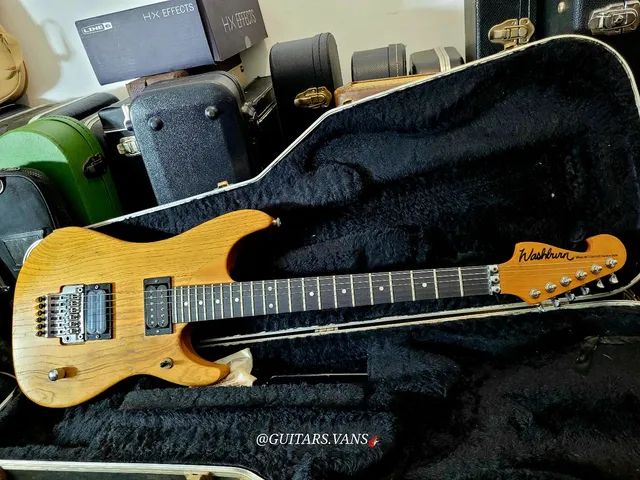 washburn PS1600 謎の。 Guitarra Washburn S2HMB Preta, Capta. H/S/S Headstock Inver
