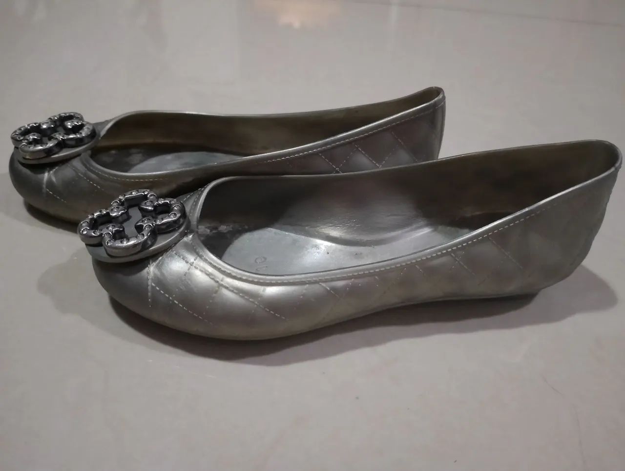 Sapatilhas Prateadas Capodarte n°25 - Foto 2