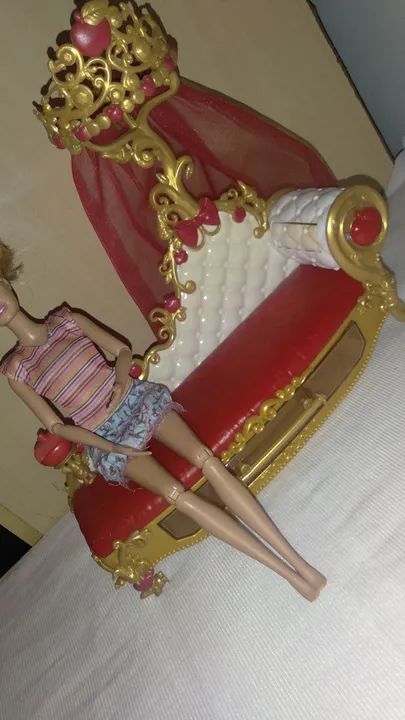 Brinquedo sofá da boneca ever after high apple - Foto 4