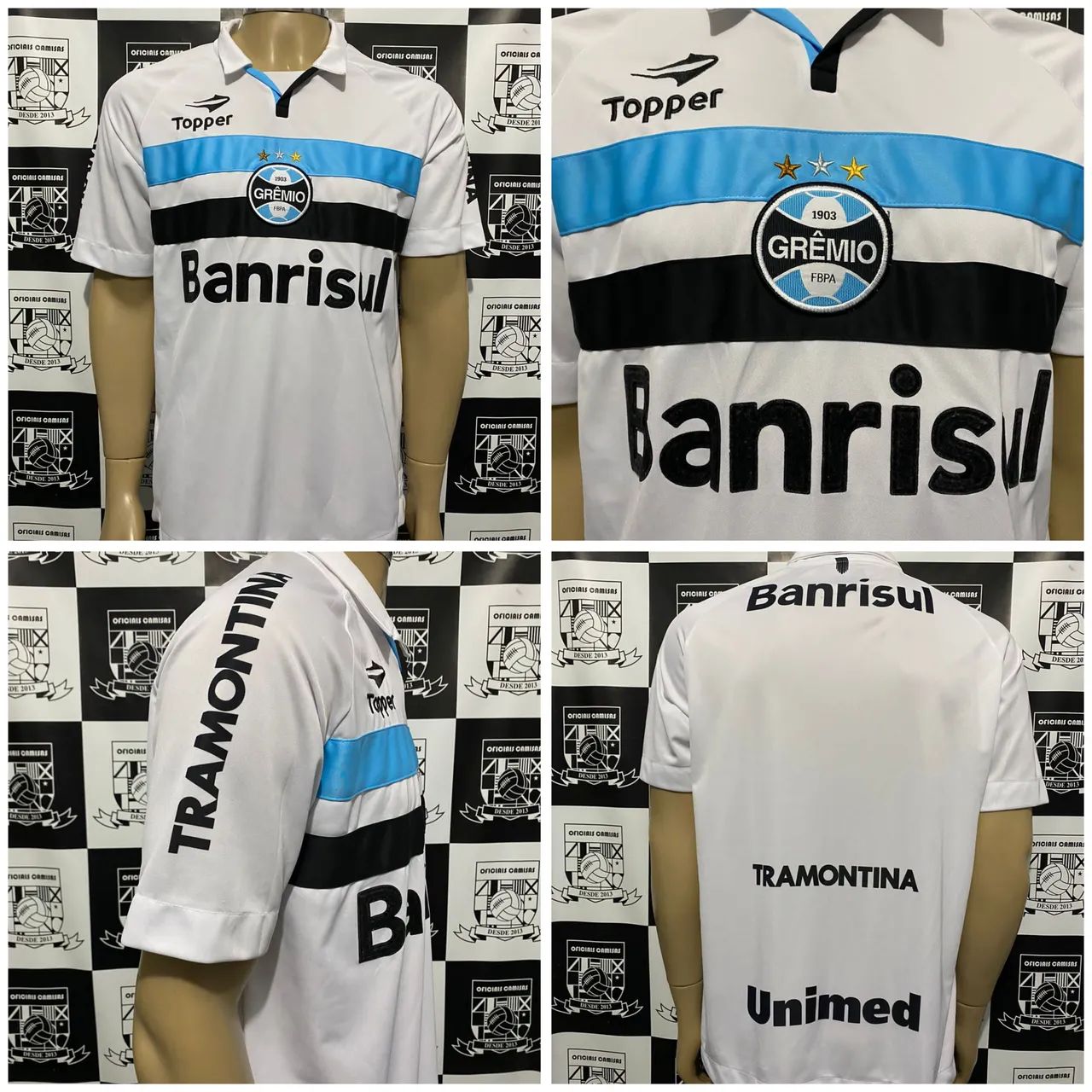 Camisa Grêmio Branca Topper 2012 tam G