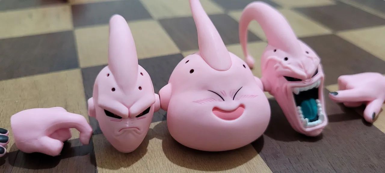 Cabeças Super Majin Boo Sh Figuarts Bandai Boneco Original - Foto 3