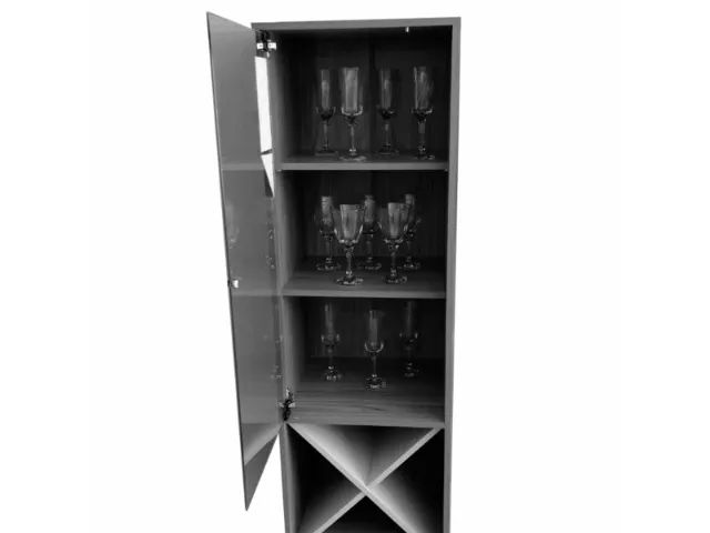 Cristaleira 1Porta Vidro C/Adega Pés Retrô. São Produtos Novos Direto da Fábrica. - Foto 6