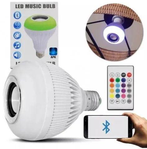 Lâmpada Led Bluetooth Caixa Som Musical Controle Remoto - Eletroportáteis -  São José, Aracaju 1269642508