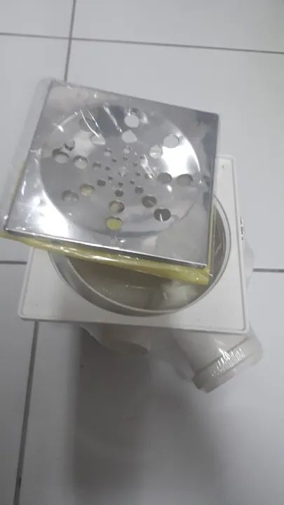Kit Completo De Caixa Sifonada Tigre Grelha Quadrada Inox - Foto 2