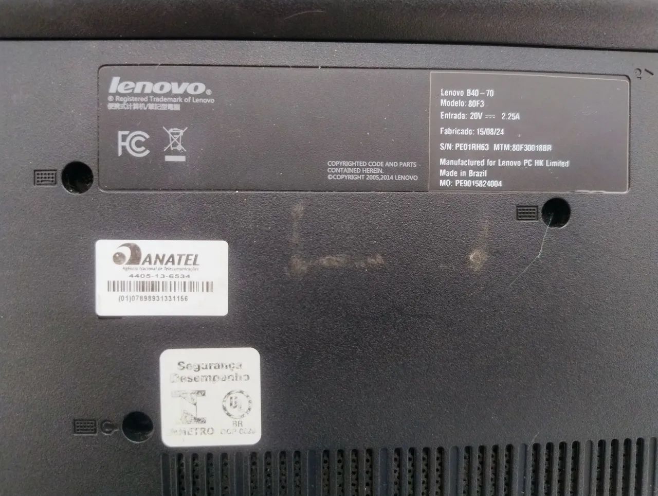 Notebook Lenovo Processador Intel core i3 