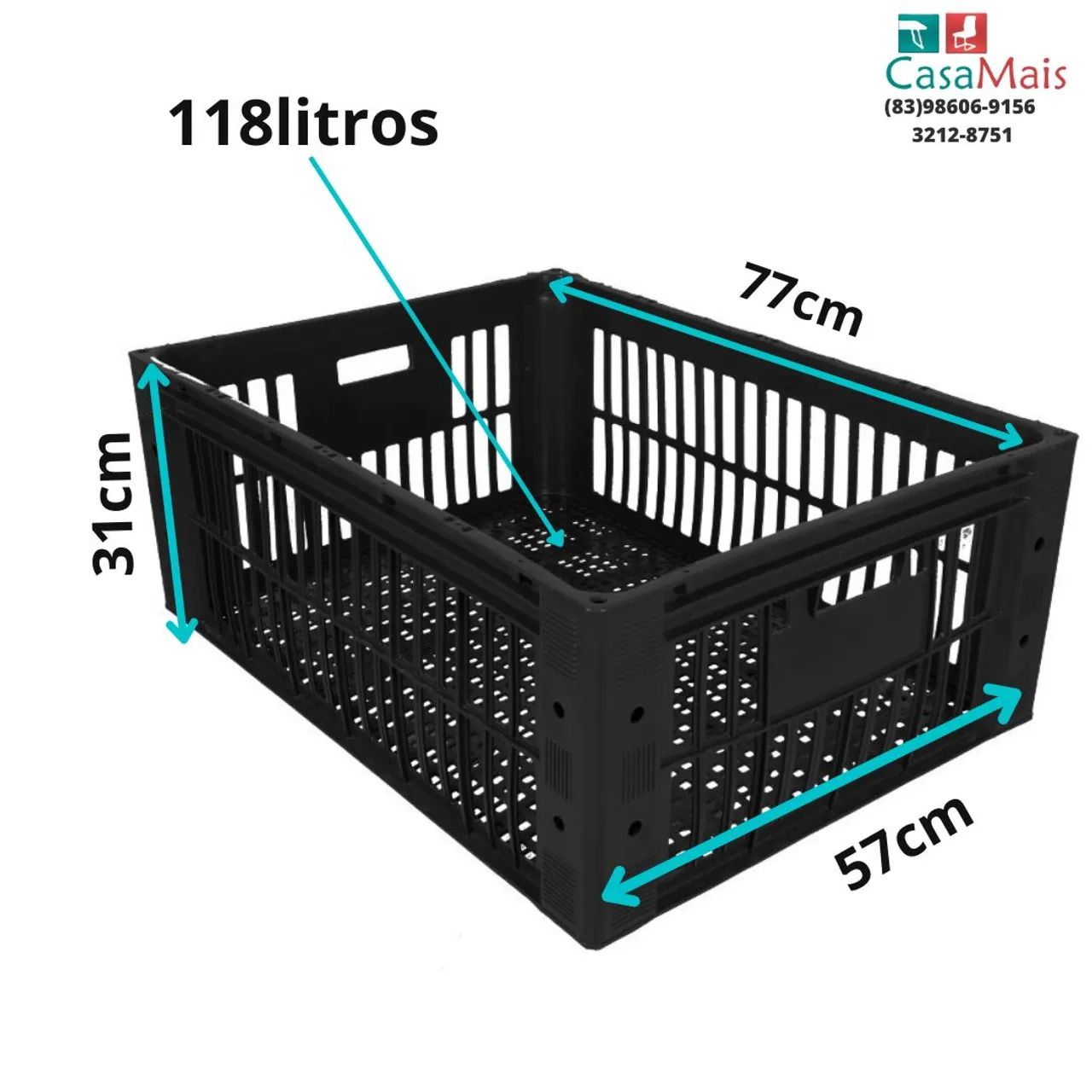 Caixa BR1000, Caixa Plastica para Padaria 