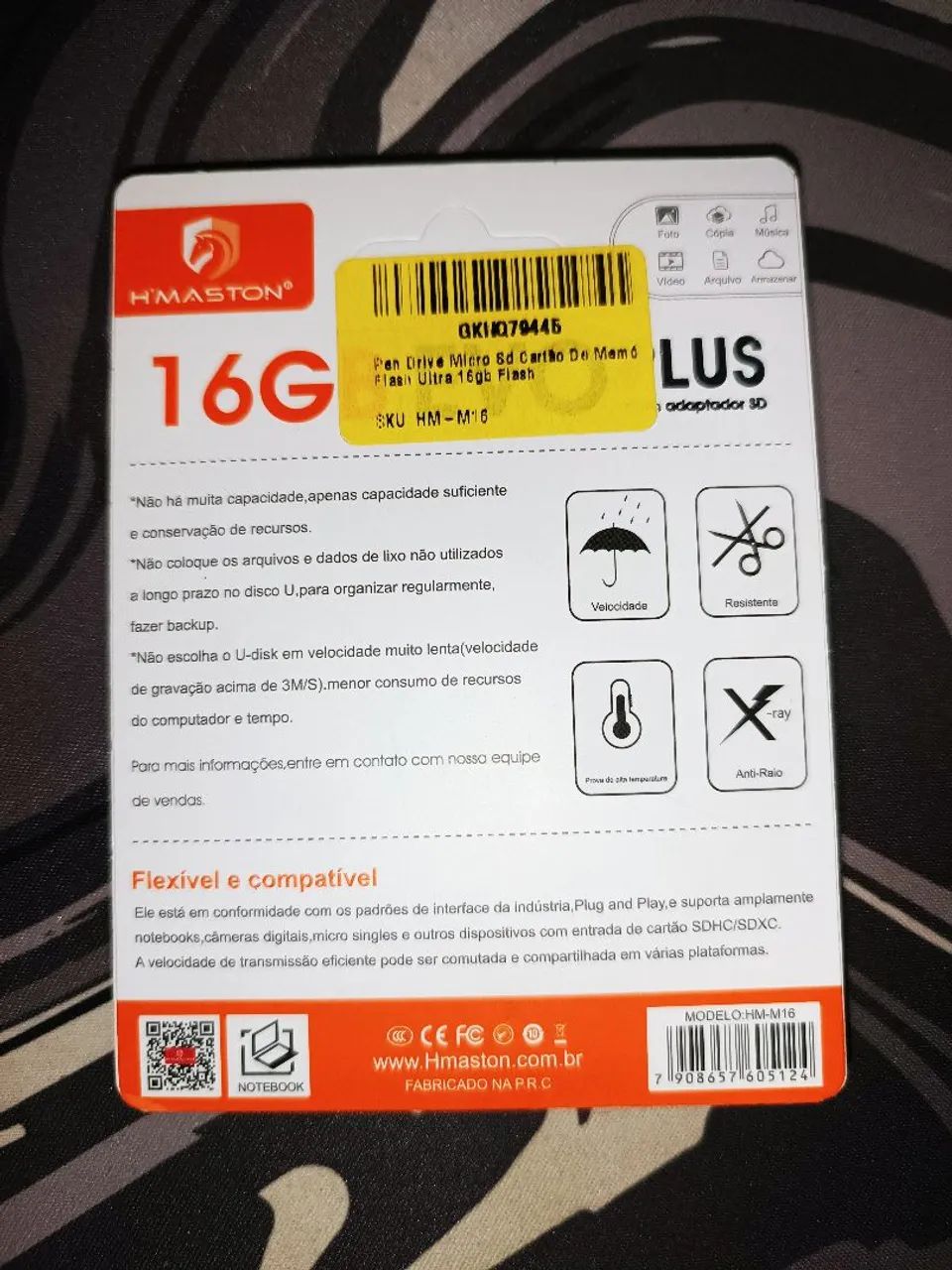 Micro SD H'MASTON 16GB Entrega RÁPIDA - Foto 2