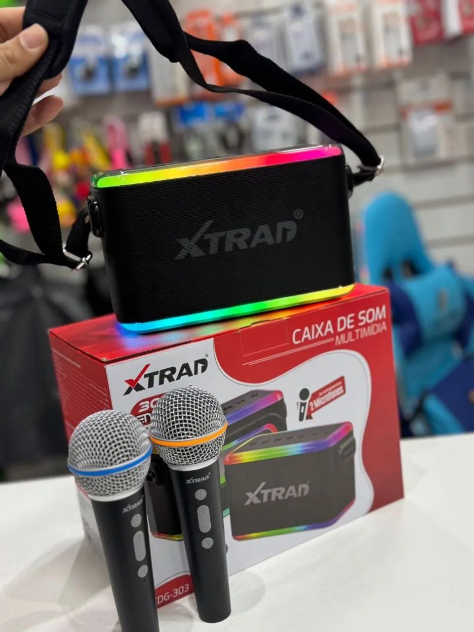 Caixa de som XTRAD KARAOKE 