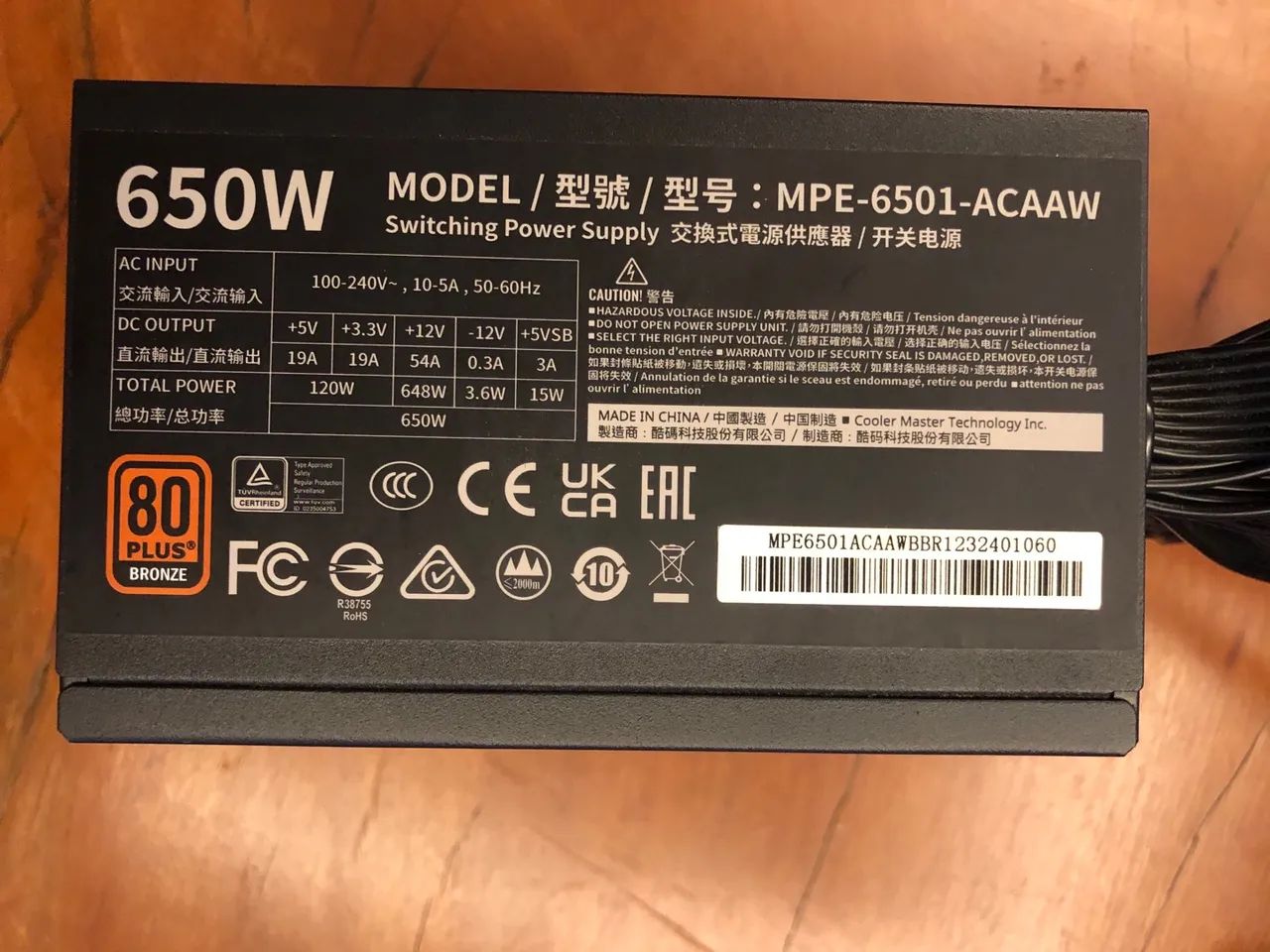 Fonte Cooler Master 650w - Foto 5