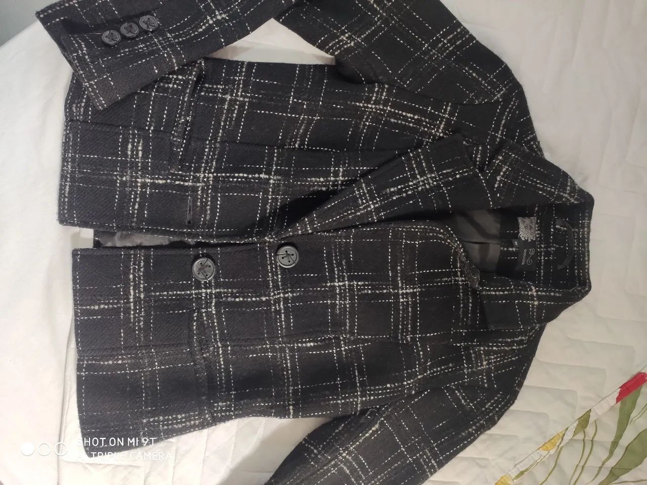 Blazer Shoulder Tam 40 - Preto e Branco - Foto 4