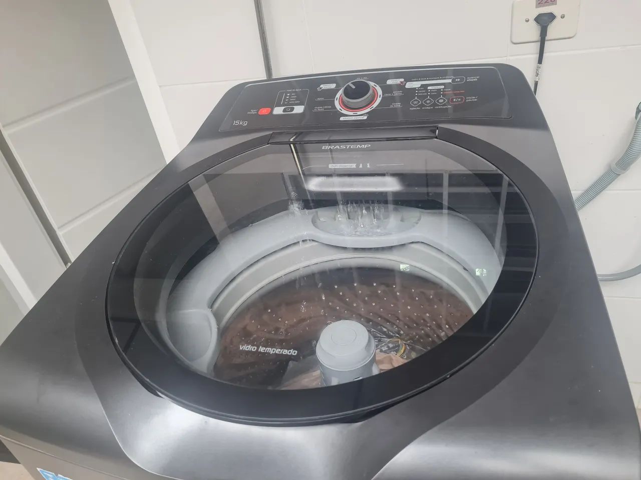 Máquina de Lavar Roupa 15kg -  Brastemp - usada - Foto 2