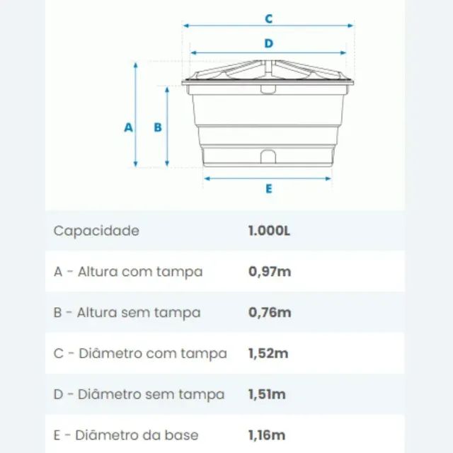 CAIXA FORTLEV 1.000L  leia a descrição  - Foto 2