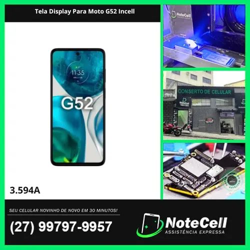 Tela Display Para Moto G52 Incell - Instalação Expressa Em 30 Minutos!
