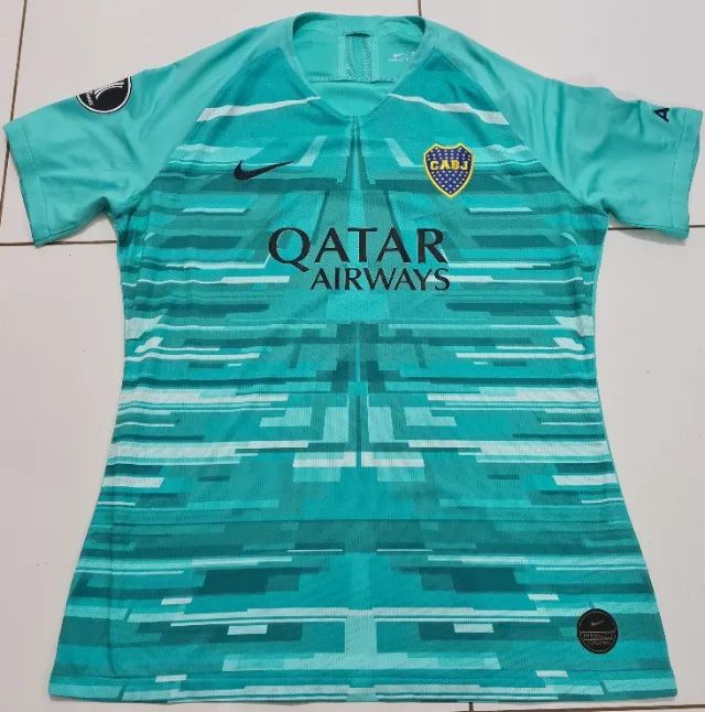 Camisa Boca Juniors Nike Goleiro Verde Usada Copa Libertadores Tamanho G