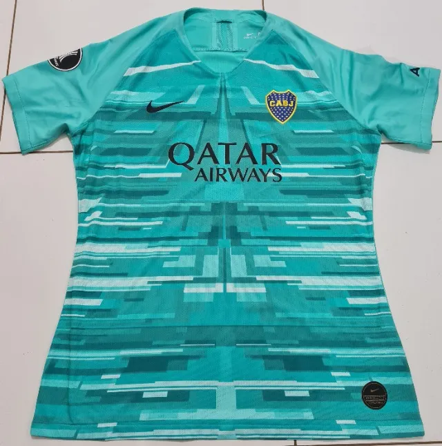 Camisa Boca Juniors Nike Goleiro Verde Usada Copa Libertadores Tamanho G