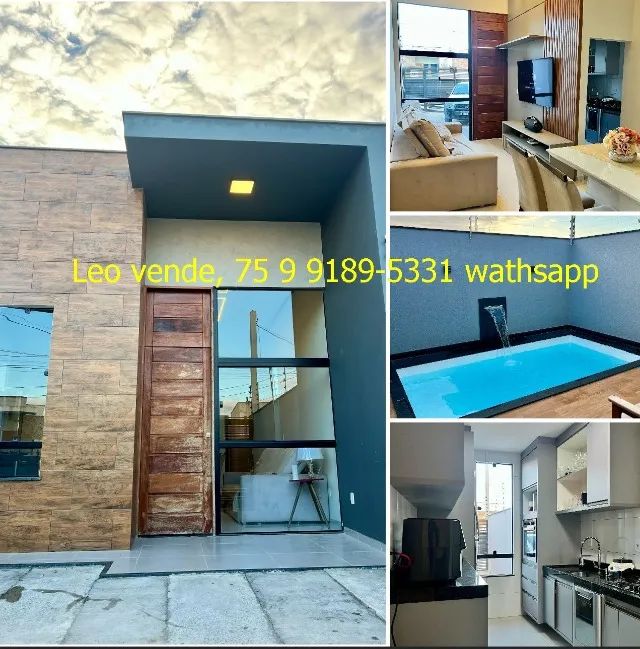 Leo vende, bairro Sim, 3|4 suíte, piscina, goumert