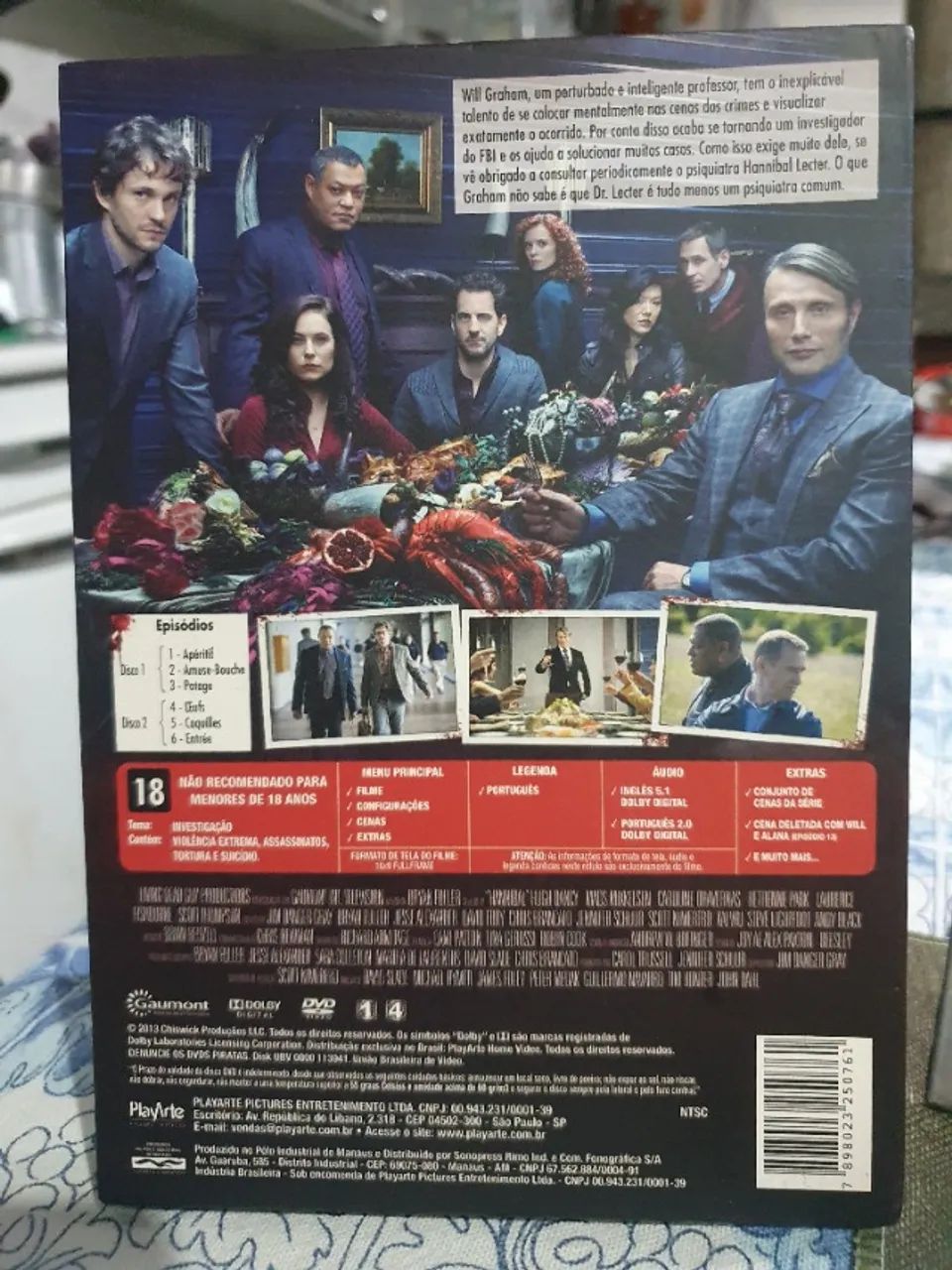 Dvd Hannibal - 1ª Temporada - Vol. 1 Original Duplo - Foto 2