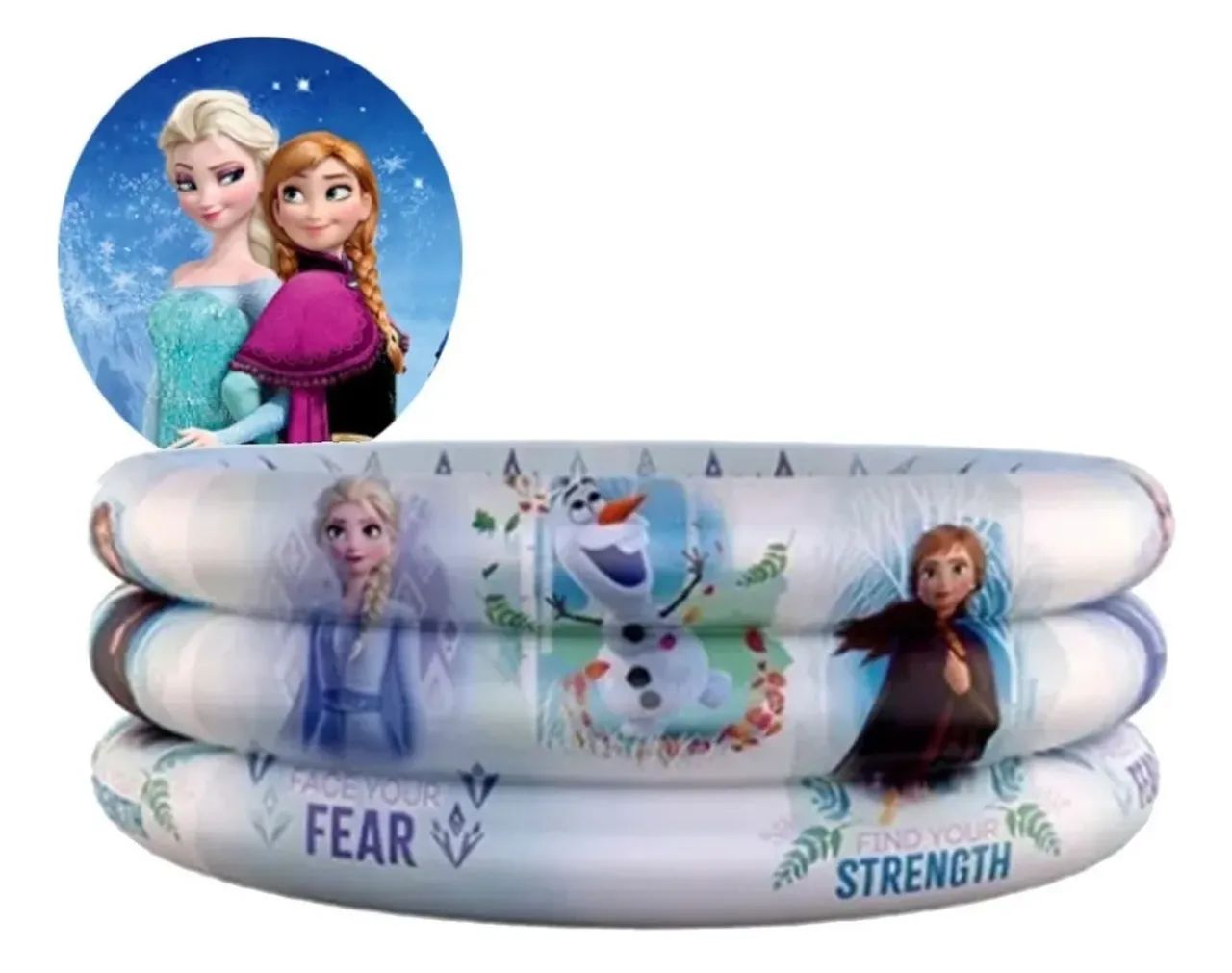 Piscina inflável Frozen 100 Litros 3 anéis - NOVA - Foto 2